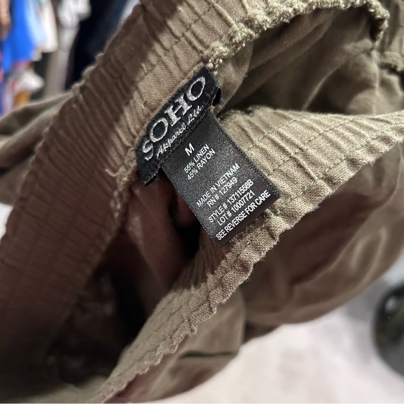 Soho Olive Green Chinos - Picture 2 of 2